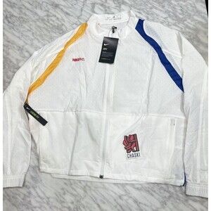 Nike F.C. Full Zip Soccer Women Loose Fit Jacket White Medium NEW CK2700 100